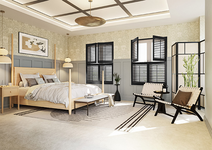 Bromley, Midnight Black - Tier on Tier Plantation Shutter - Image 7
